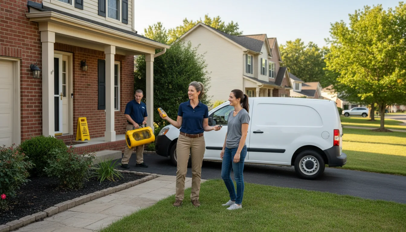 Water restoration image for Dehumidification And Cleanup Services in Jonesville, KY